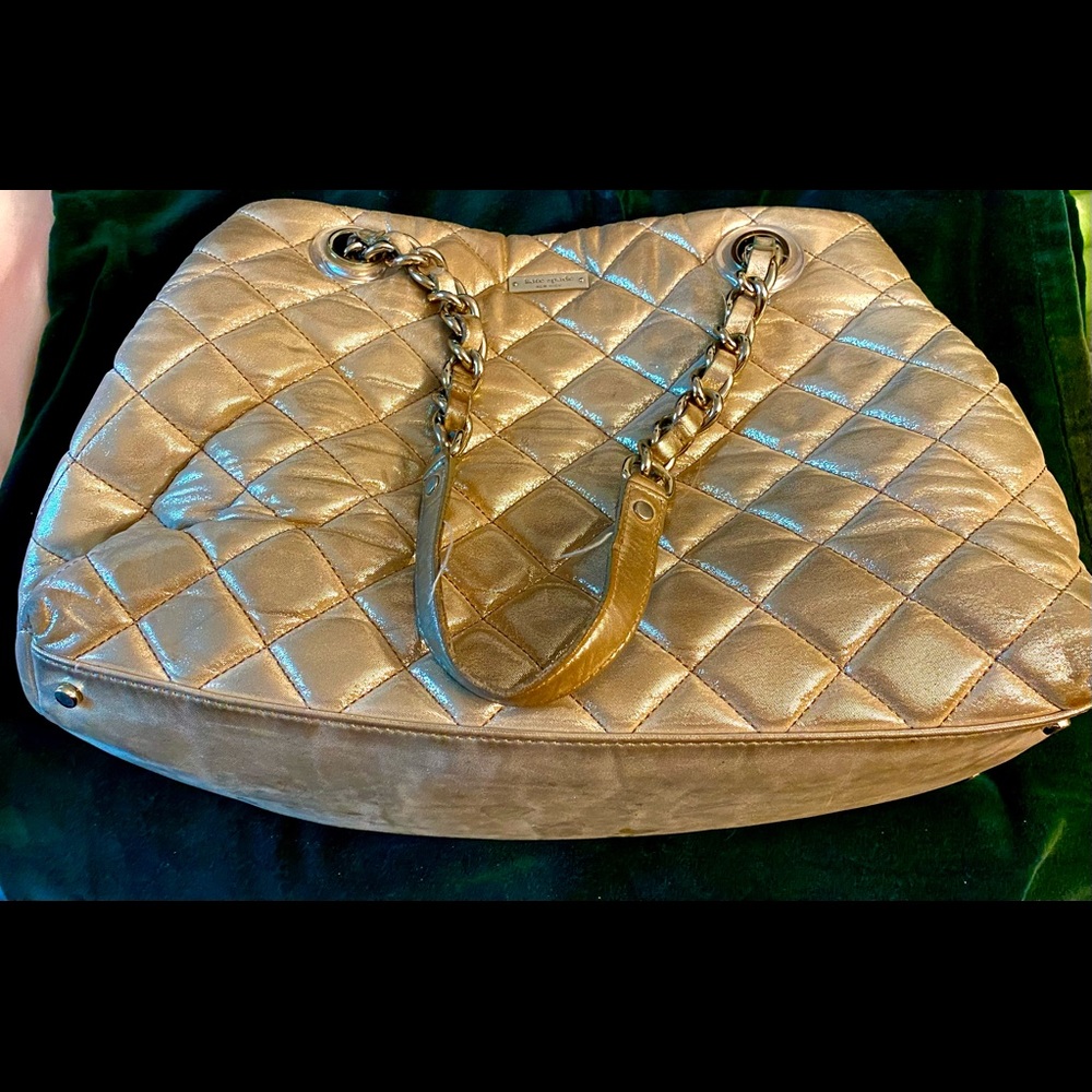 Kate Spade New York Golden Color Handbag.  15”L x 10”W